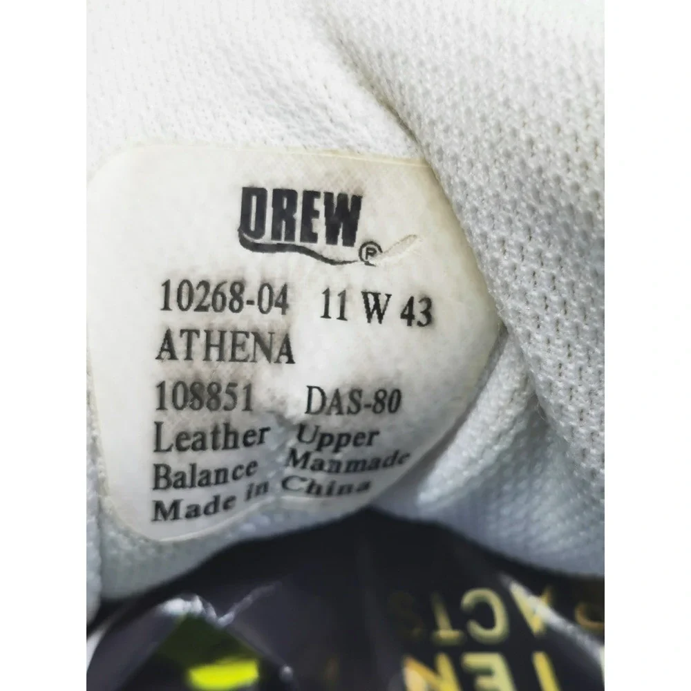 Drew Athena 10268-04 Women's Comfortable Athletic Shoes White Shoes Size 11 Wide
